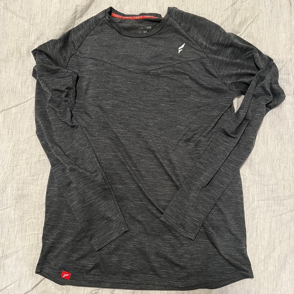 Flag nor fail - dark gray tek gear long sleeve - men’s medium
